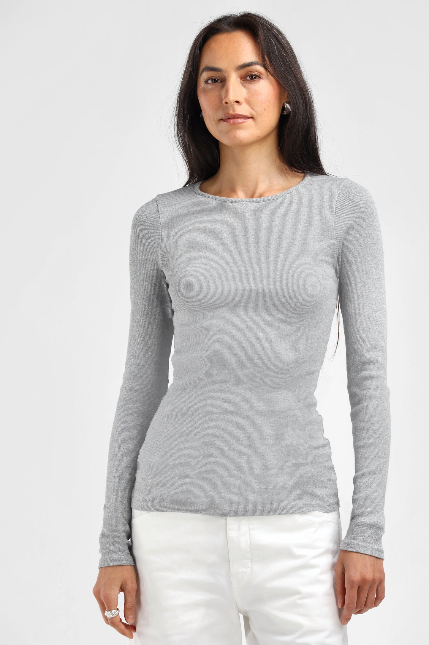 Longsleeve Line in gray melangeLadneri - Anita Hass