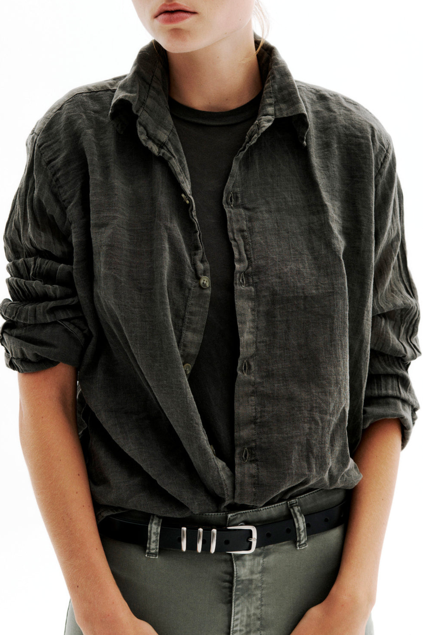 Bluse Daniel in Army GreenAll Three - Anita Hass