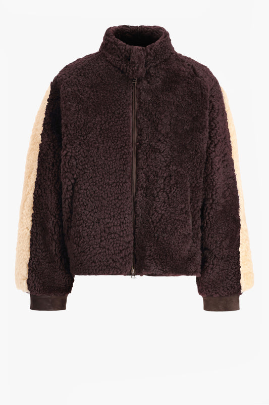 Jacke Mutton in Beige/PurpleMaison Jejia - Anita Hass