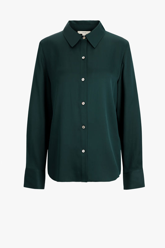 Bluse Slim Fit in JuniperVince - Anita Hass