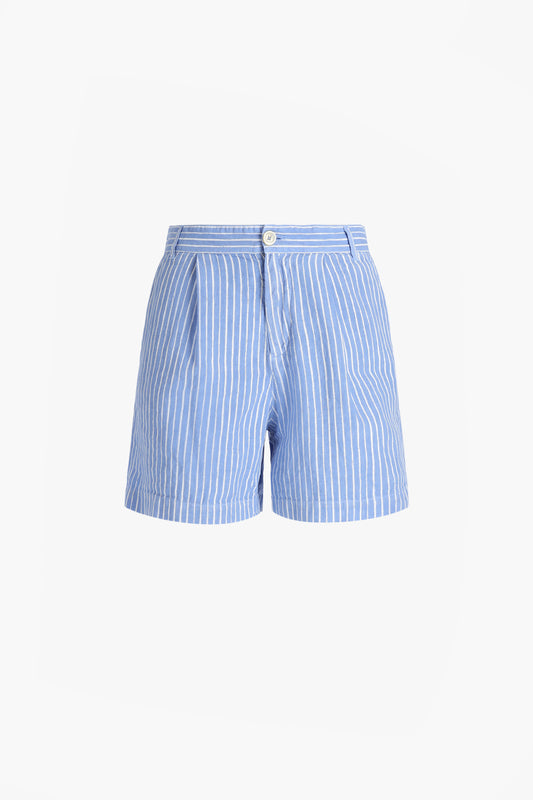 Shorts in Pacific Stripes 120% Lino - Anita Hass