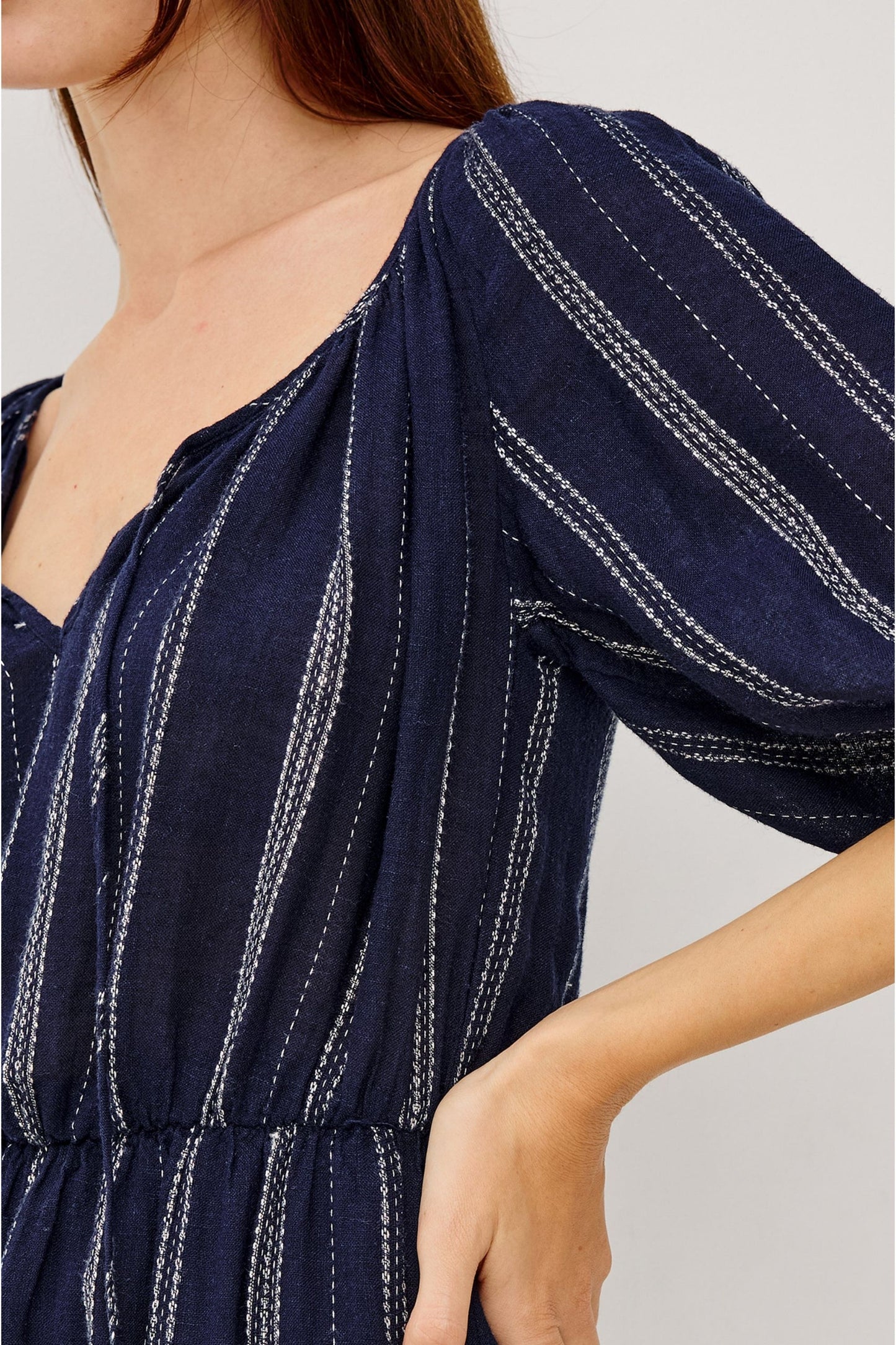 Saba dress in Marina Stripe