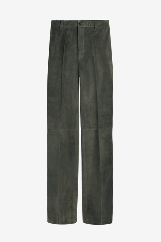 Lederhose Lizzy in Suede Fumée Stouls