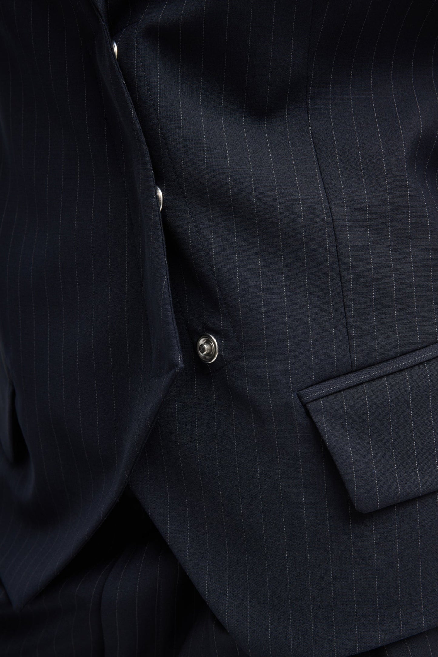 Blazer Pinstripe Combo in Navy/EcruTibi - Anita Hass