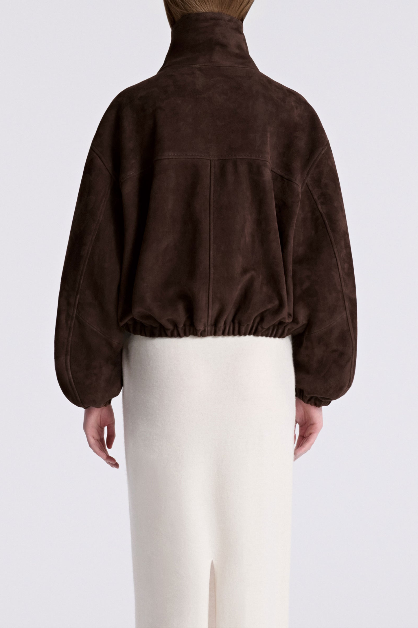 Lederjacke Pia in Suede AcajouNour Hammour - Anita Hass