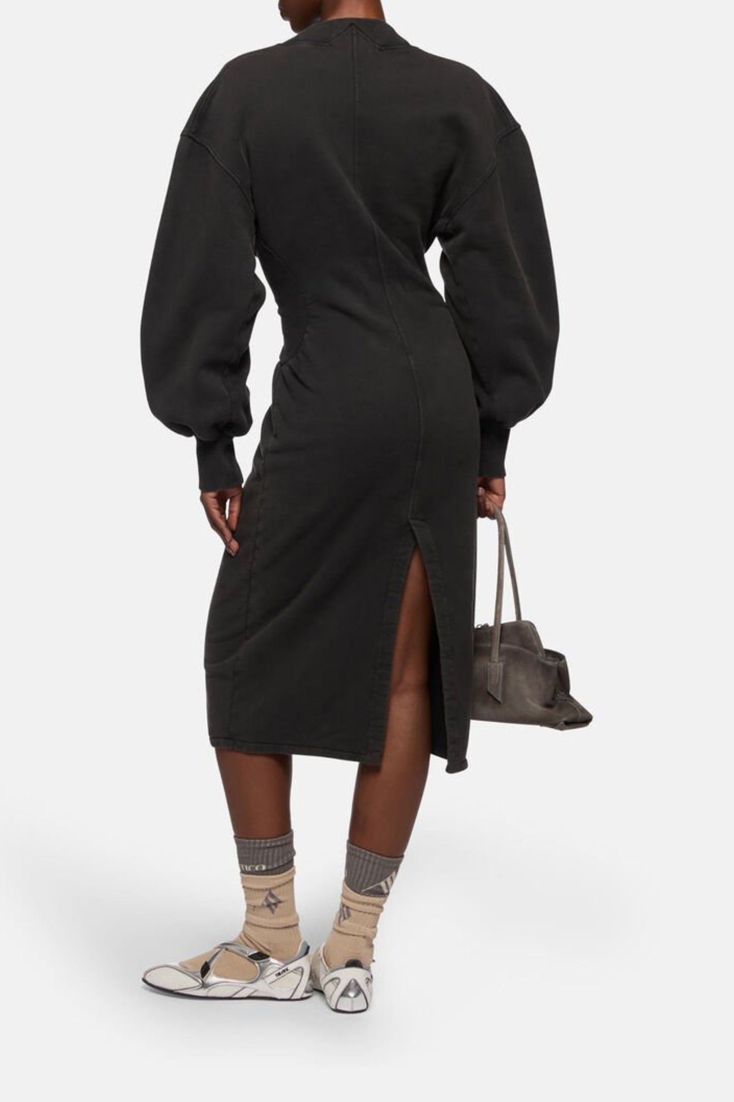 Sweatkleid Iconic in Faded BlackThe Attico - Anita Hass