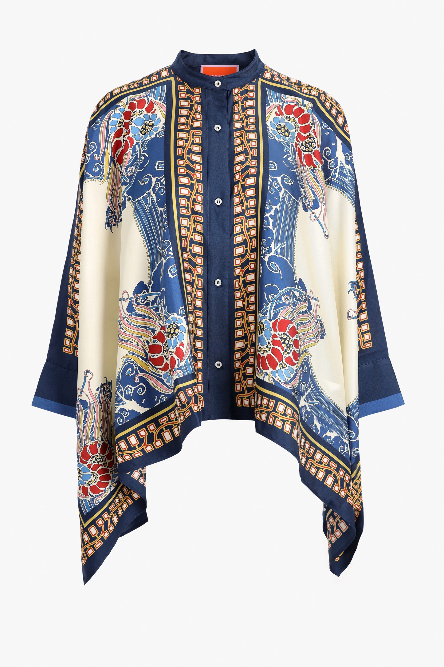 Bluse Foulard Lemuria in Ivory/Navy