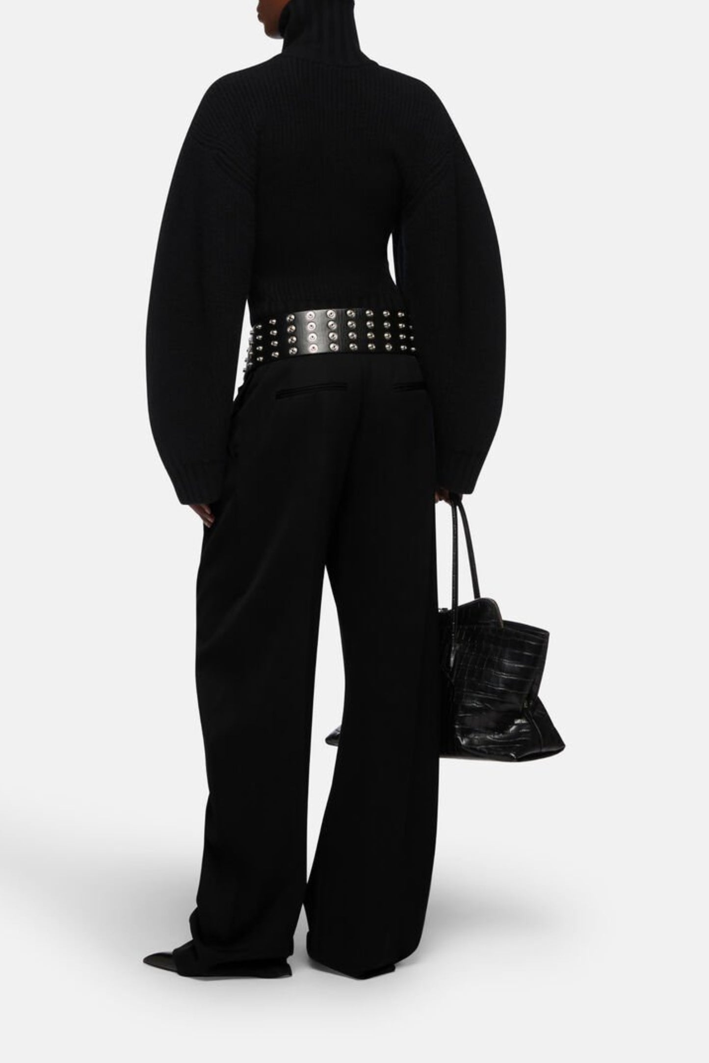 Cardigan Shaped Rib in SchwarzThe Attico - Anita Hass