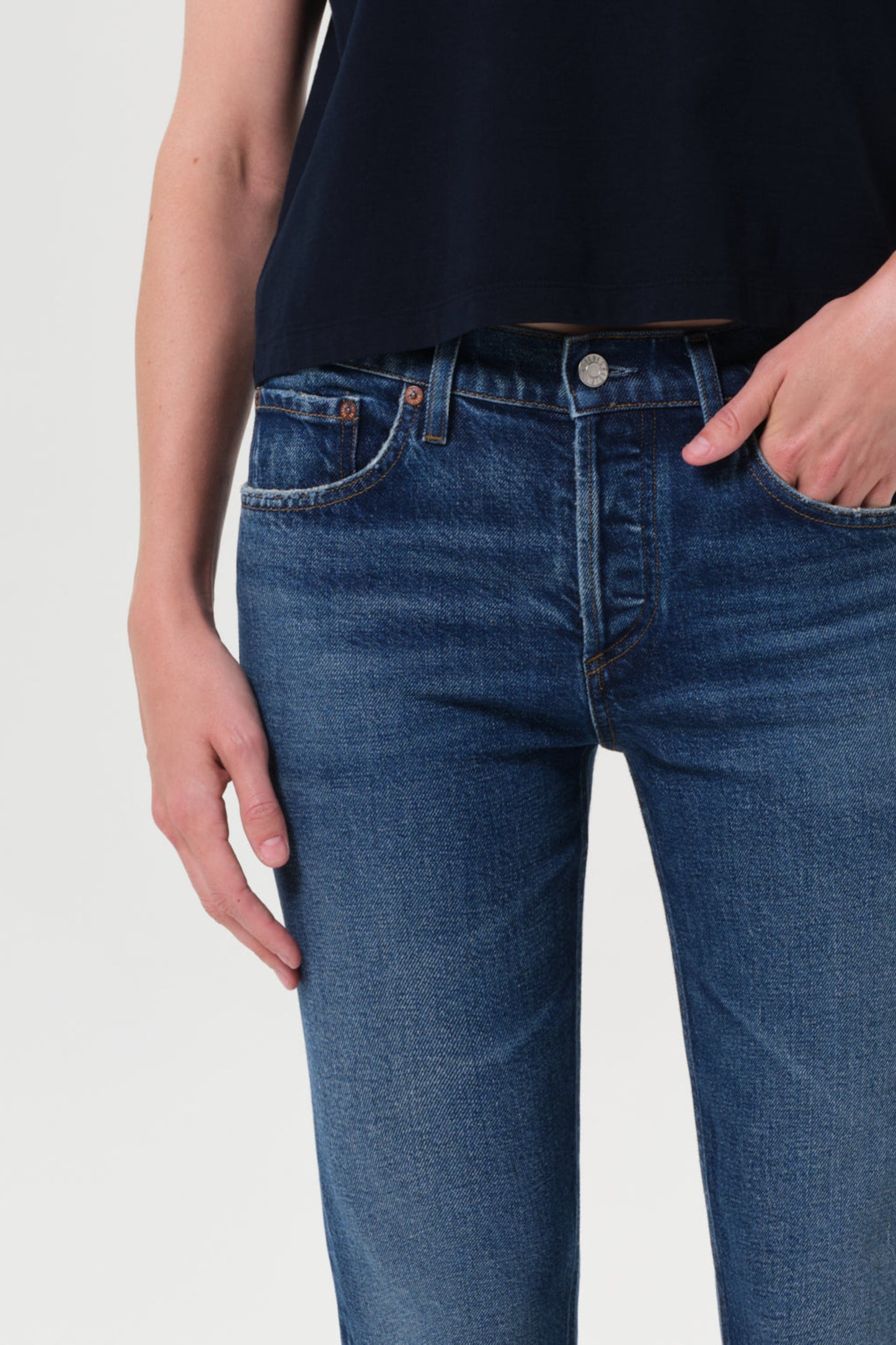 Jeans Cocktail Ankle in OutlineAgolde - Anita Hass