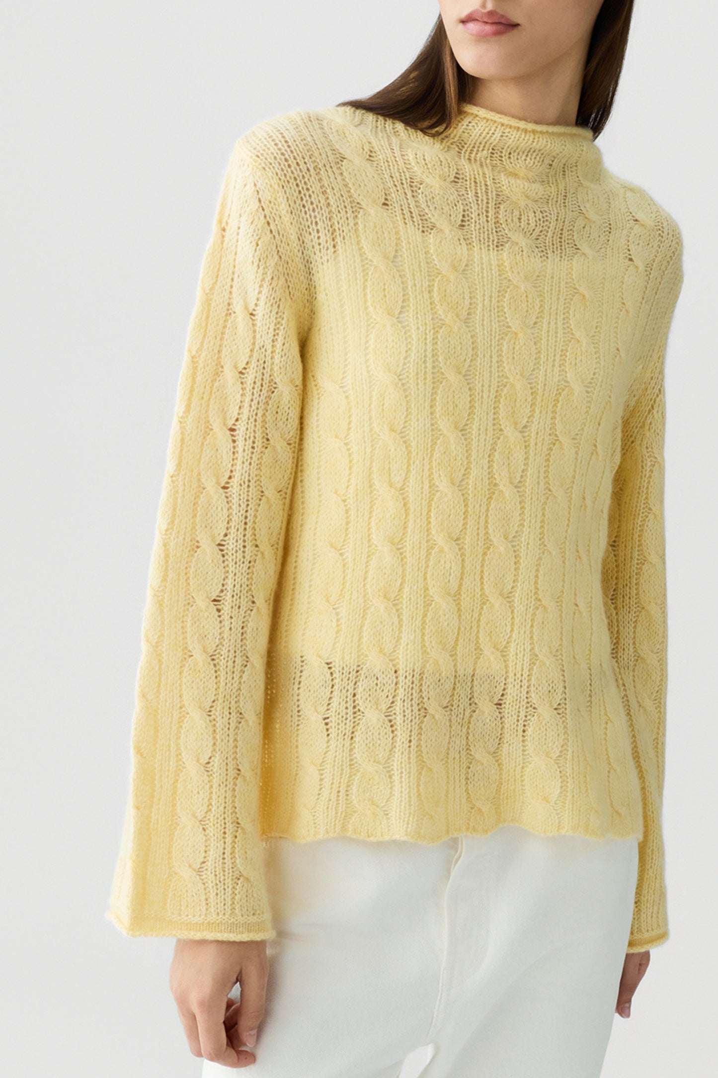 Pullover Open Stripe in Butter Guest in Residence