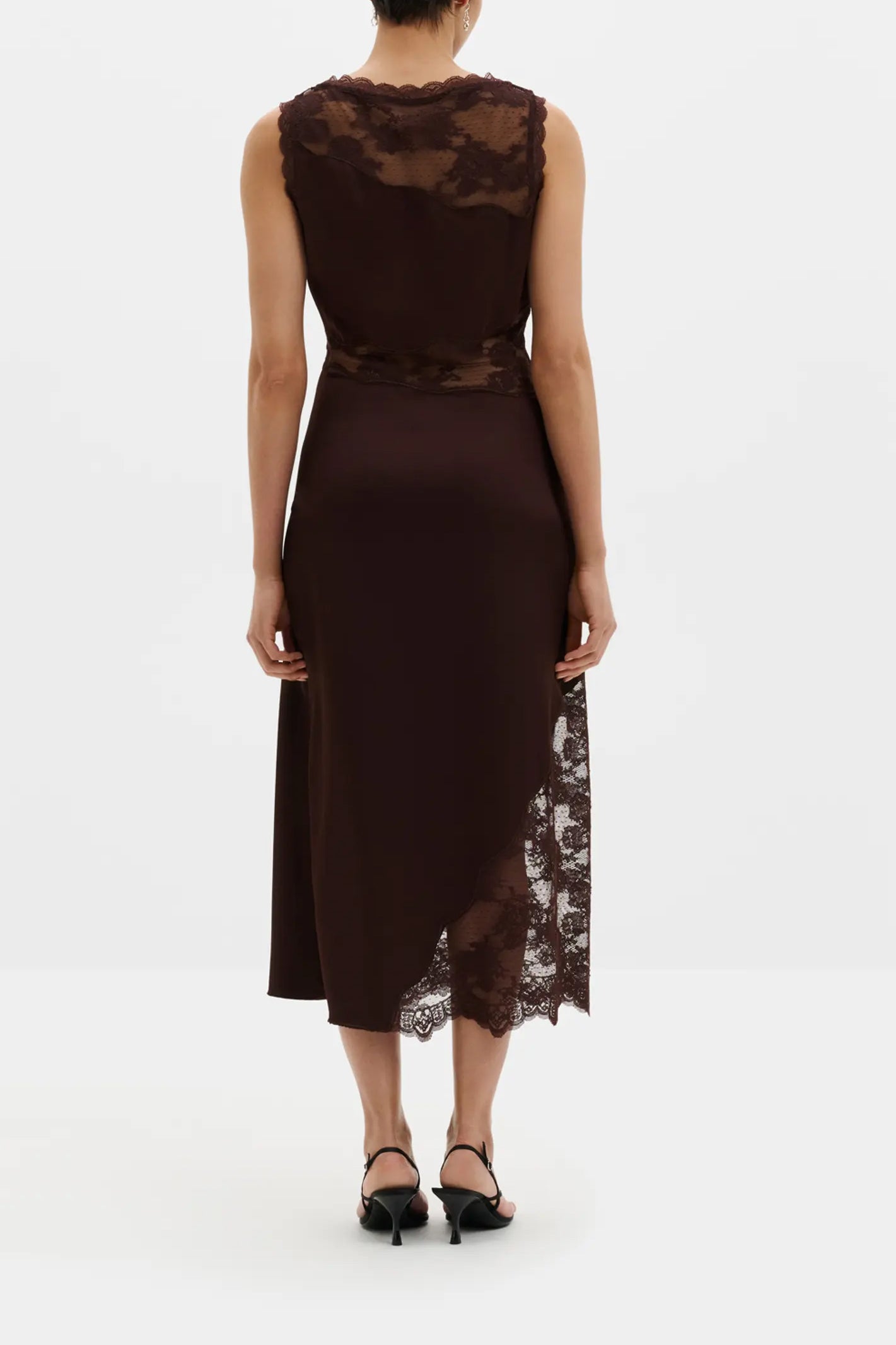 Kleid Desire Lace in Espresso Malina