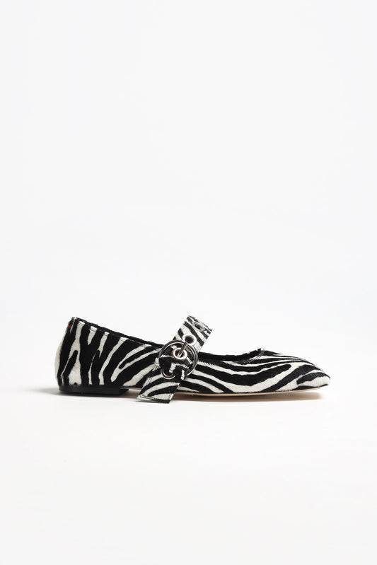 Ballerinas Uma in Creamy Zebraaeyde - Anita Hass