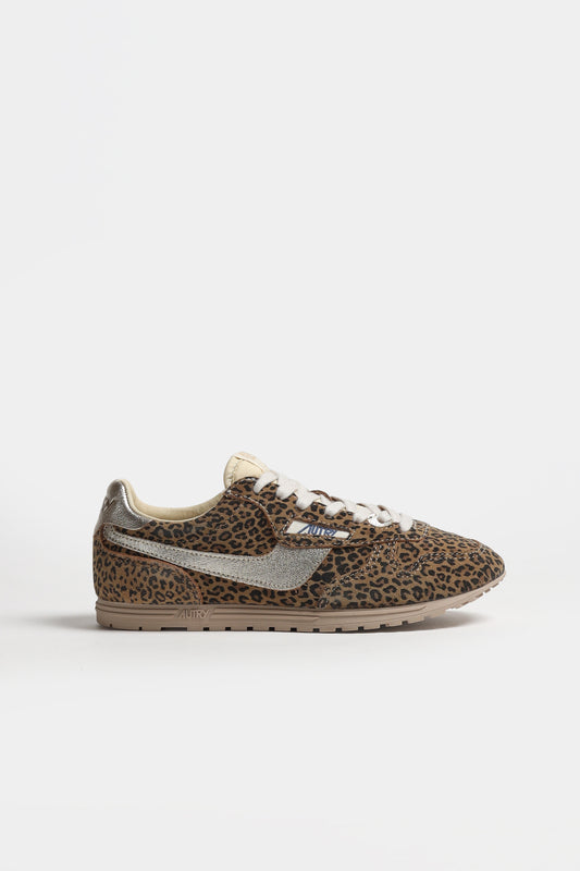 Sneaker Windspin in Suede Leopard