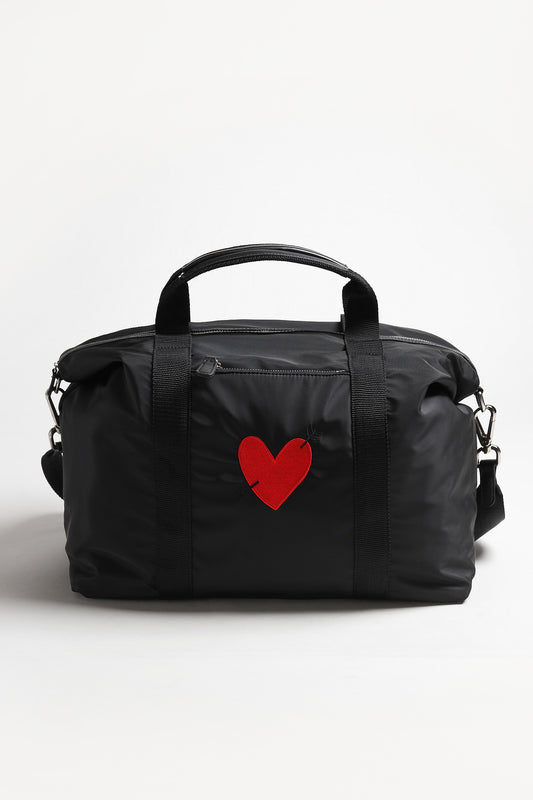Bag 'Heart' in Black Nylon