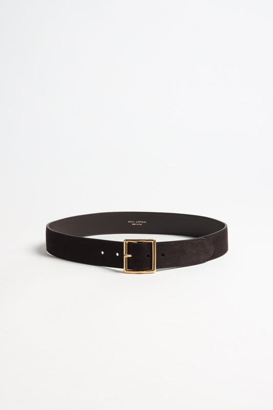 Marcela belt in espresso/gold