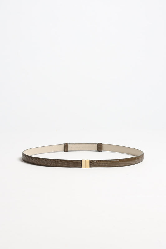 Gürtel Slide Clasp in Dark OliveToteme - Anita Hass