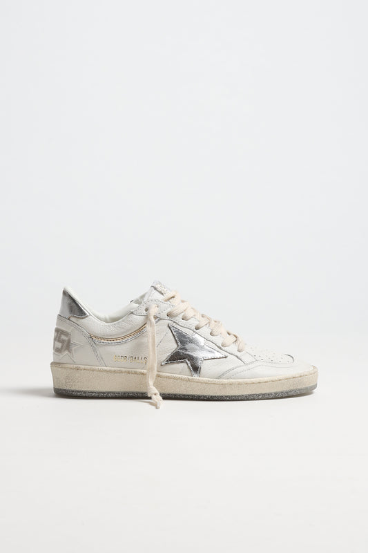 Sneaker Ballstar in Optic White/SilberGolden Goose - Anita Hass