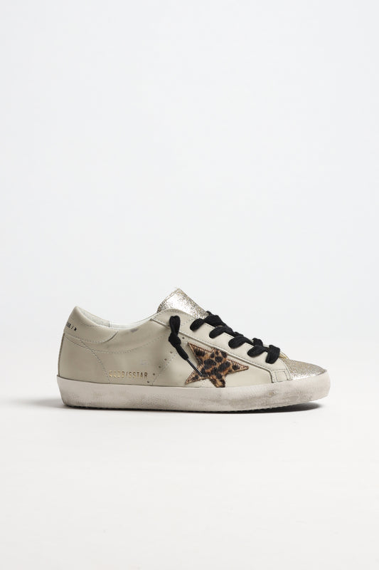 Sneaker Super Star in Light Beige/Dark RedGolden Goose - Anita Hass