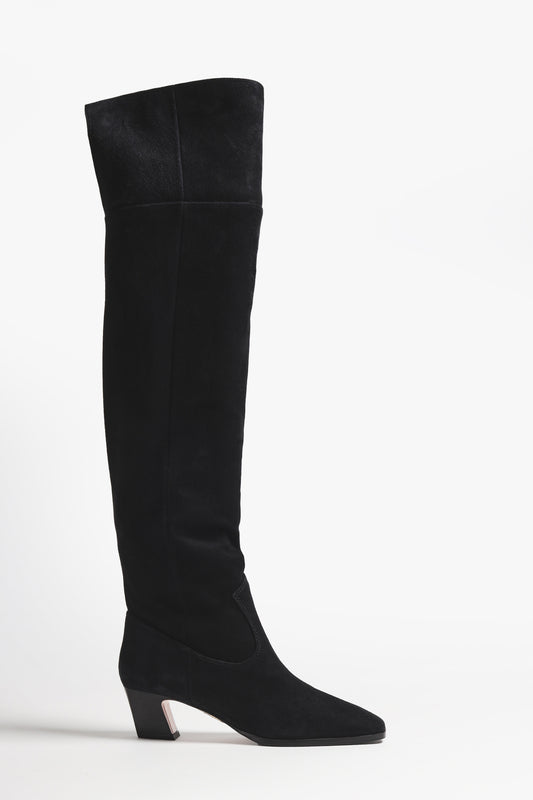 Stiefel Nomad 50 in Suede SchwarzAquazzura - Anita Hass