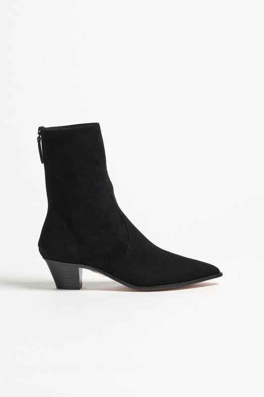 Boots Brunswick Suede in Schwarz Aquazzura