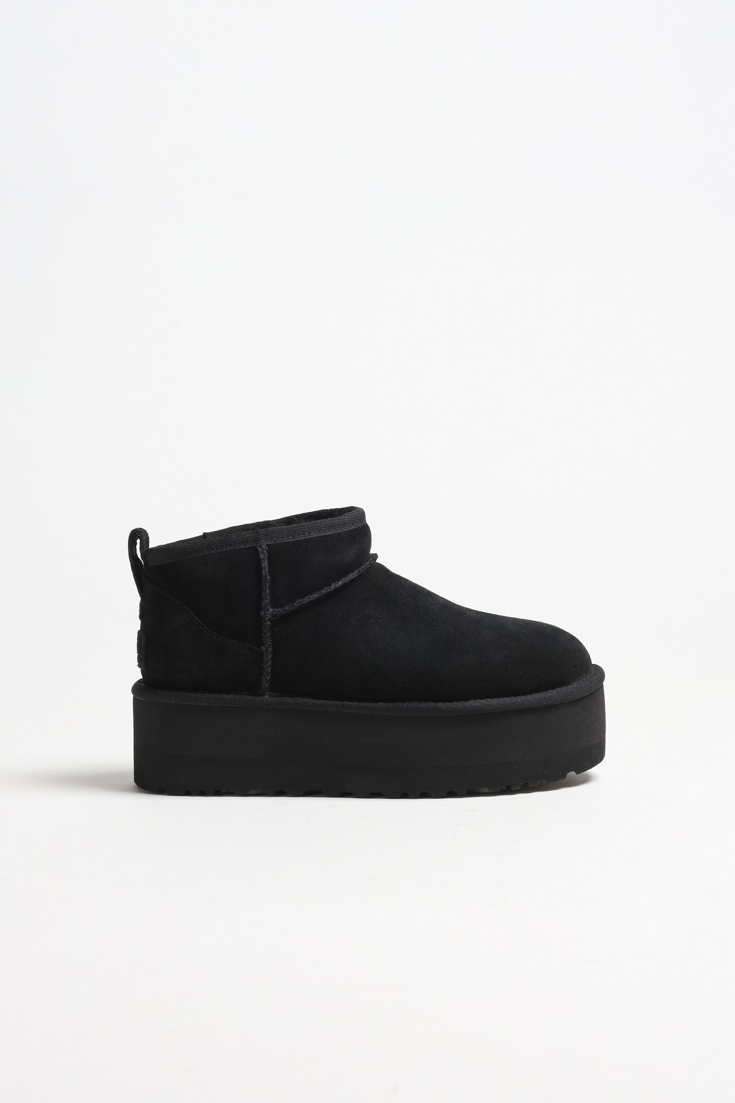 Black low platform outlet boots