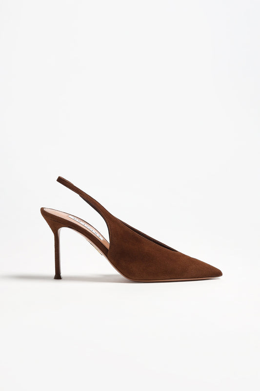 Slingbacks Voltaire 85 in Walnut