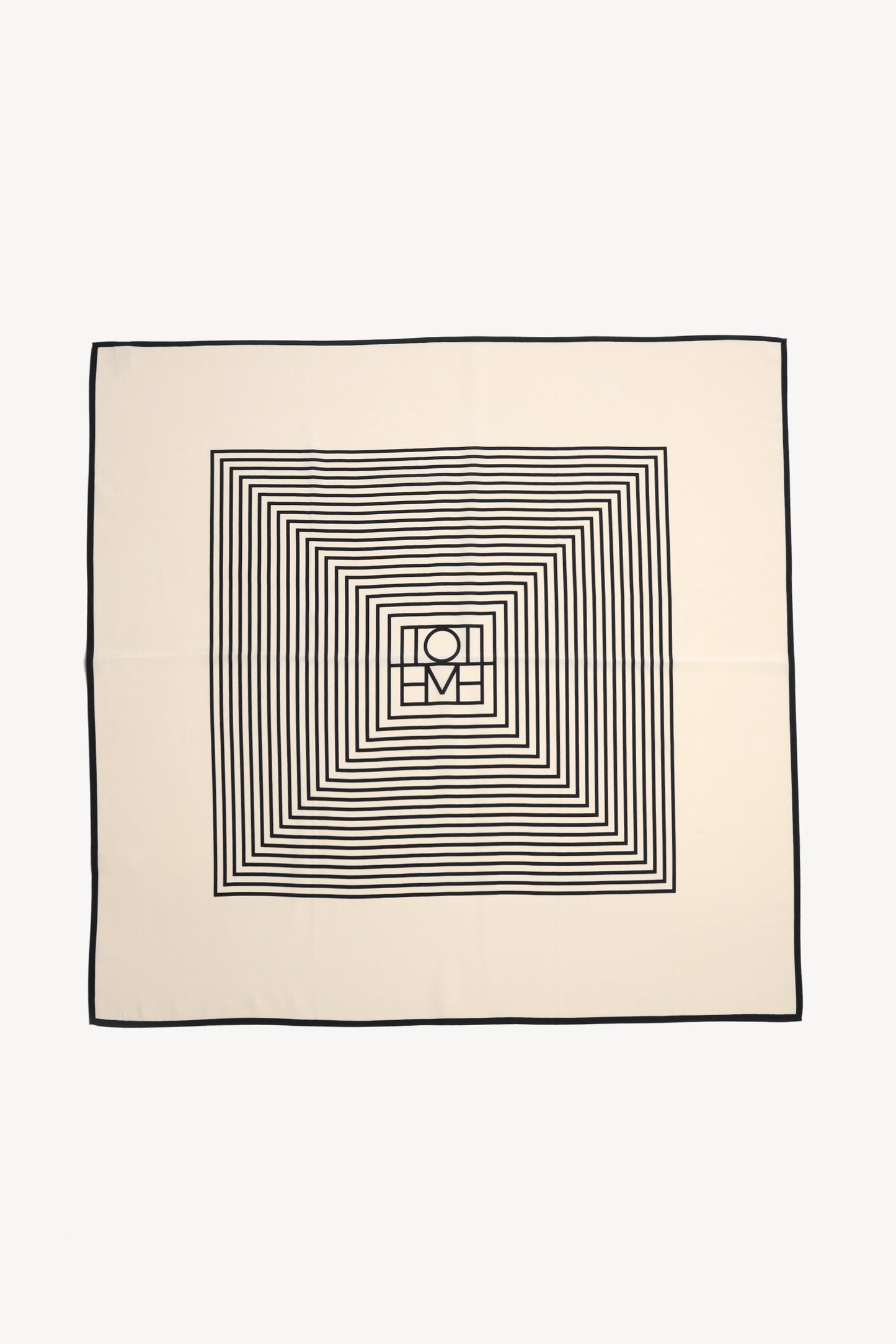 Tuch Centered Monogram in CremeToteme - Anita Hass