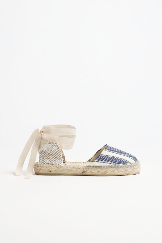 Espadrilles Valenciana in Navy StripesManebi - Anita Hass