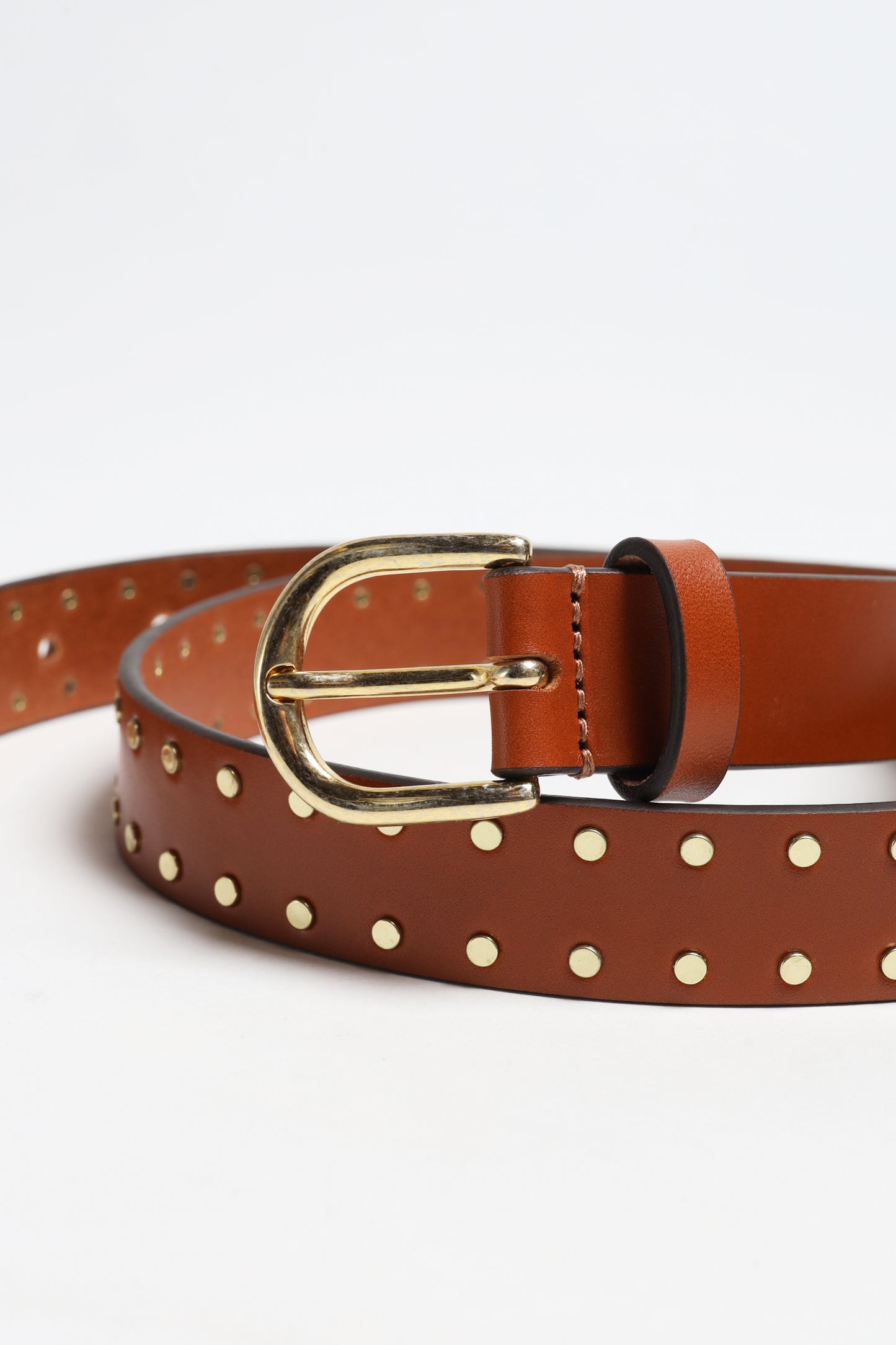 Zap belt in natural/gold