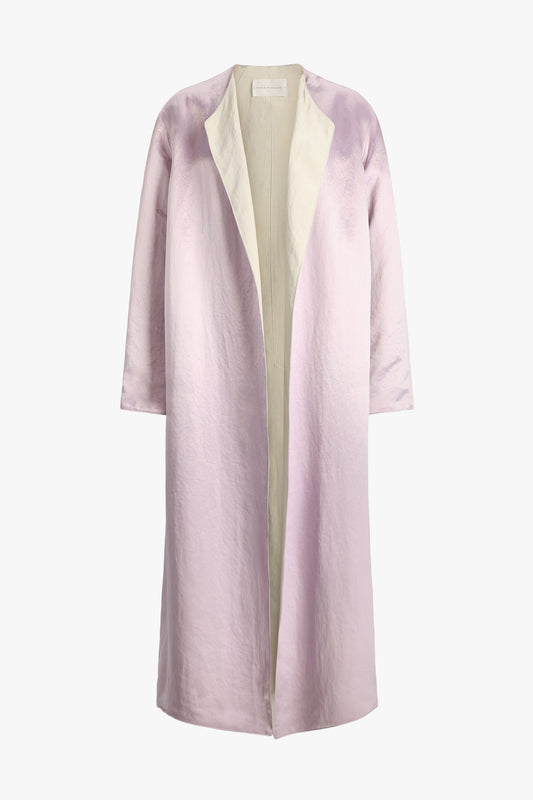Reversible coat in Powder Pink/Champagne