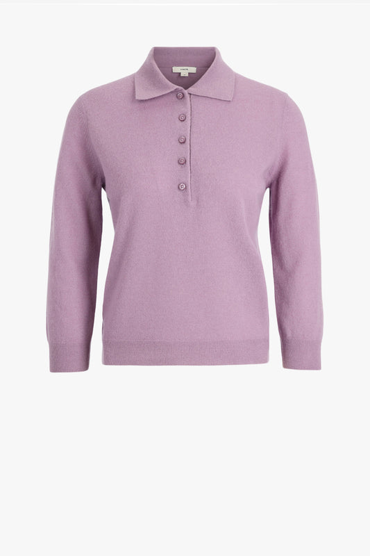 Pullover Polo in MulberryVince - Anita Hass
