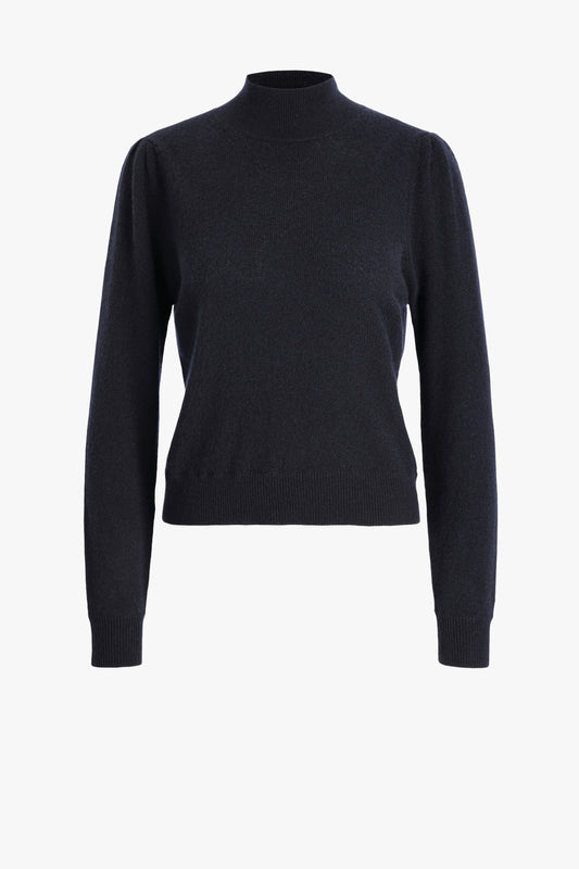 Pullover Fine Mock in NavyAllude - Anita Hass