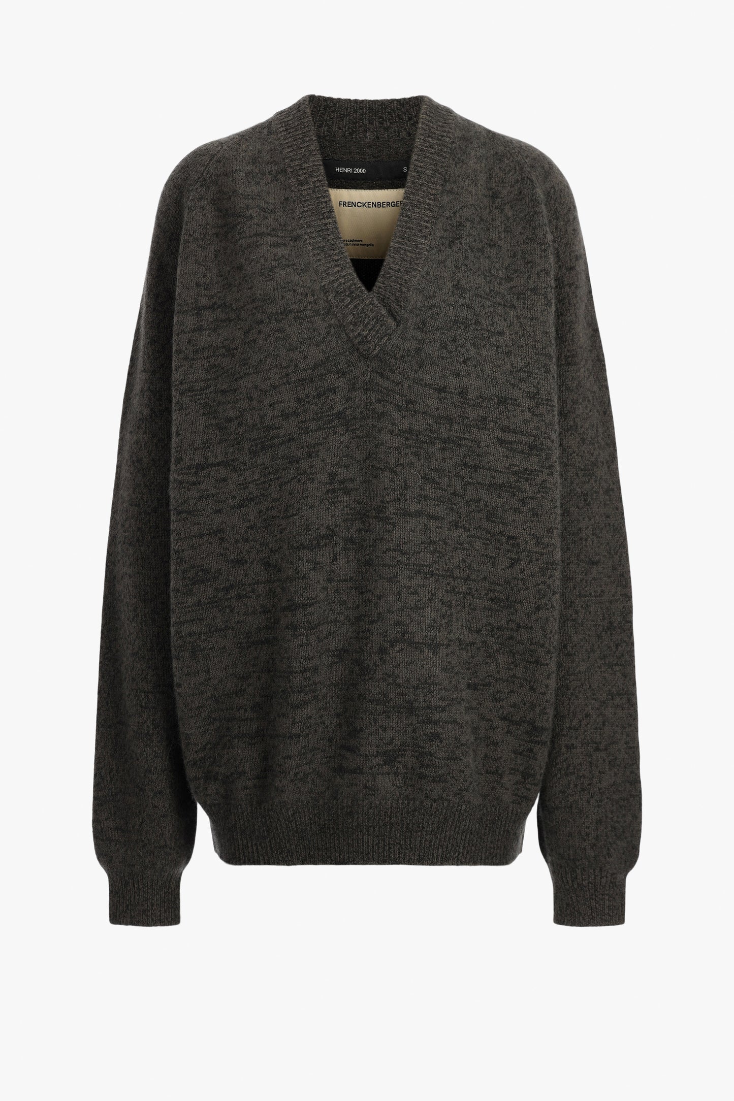 Pullover BF V-Neck in Black Olive/SchwarzFrenckenberger - Anita Hass