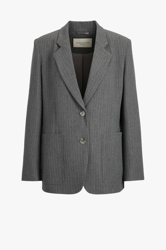 Blazer Carette Pin Stripe in GrauSeductive - Anita Hass