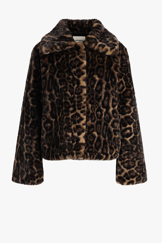 Jacke Elis in Dark LeopardApparis - Anita Hass