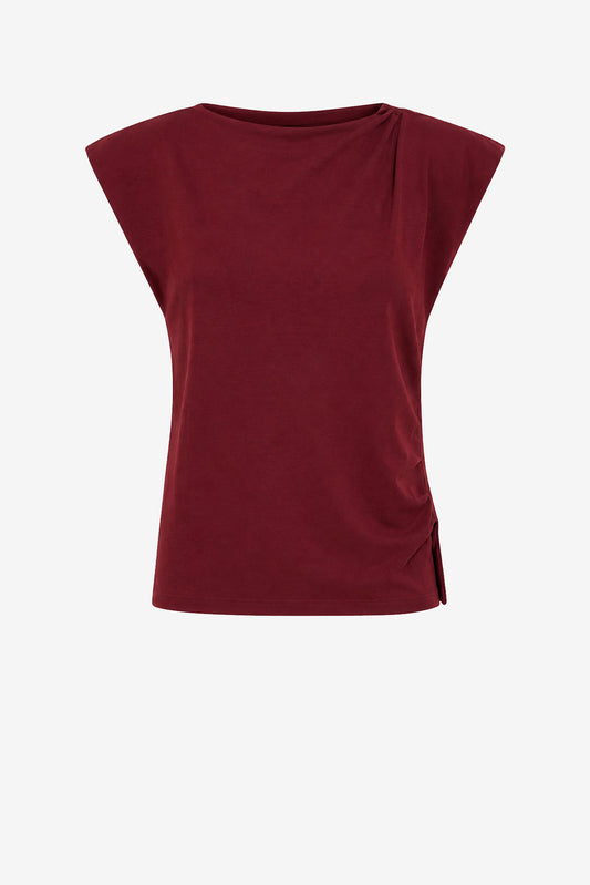 Sebani T-Shirt in Dark Burgundy