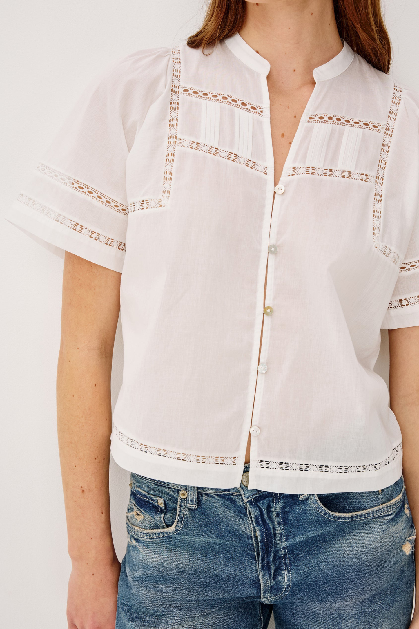Bluse Alanis in WeißRails - Anita Hass