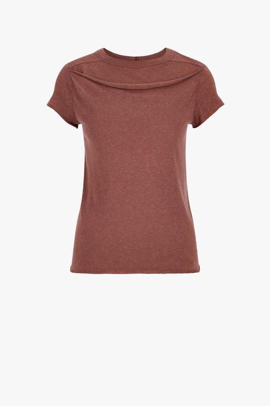 T-Shirt Cropped Level in RosewoodRick Owens - Anita Hass