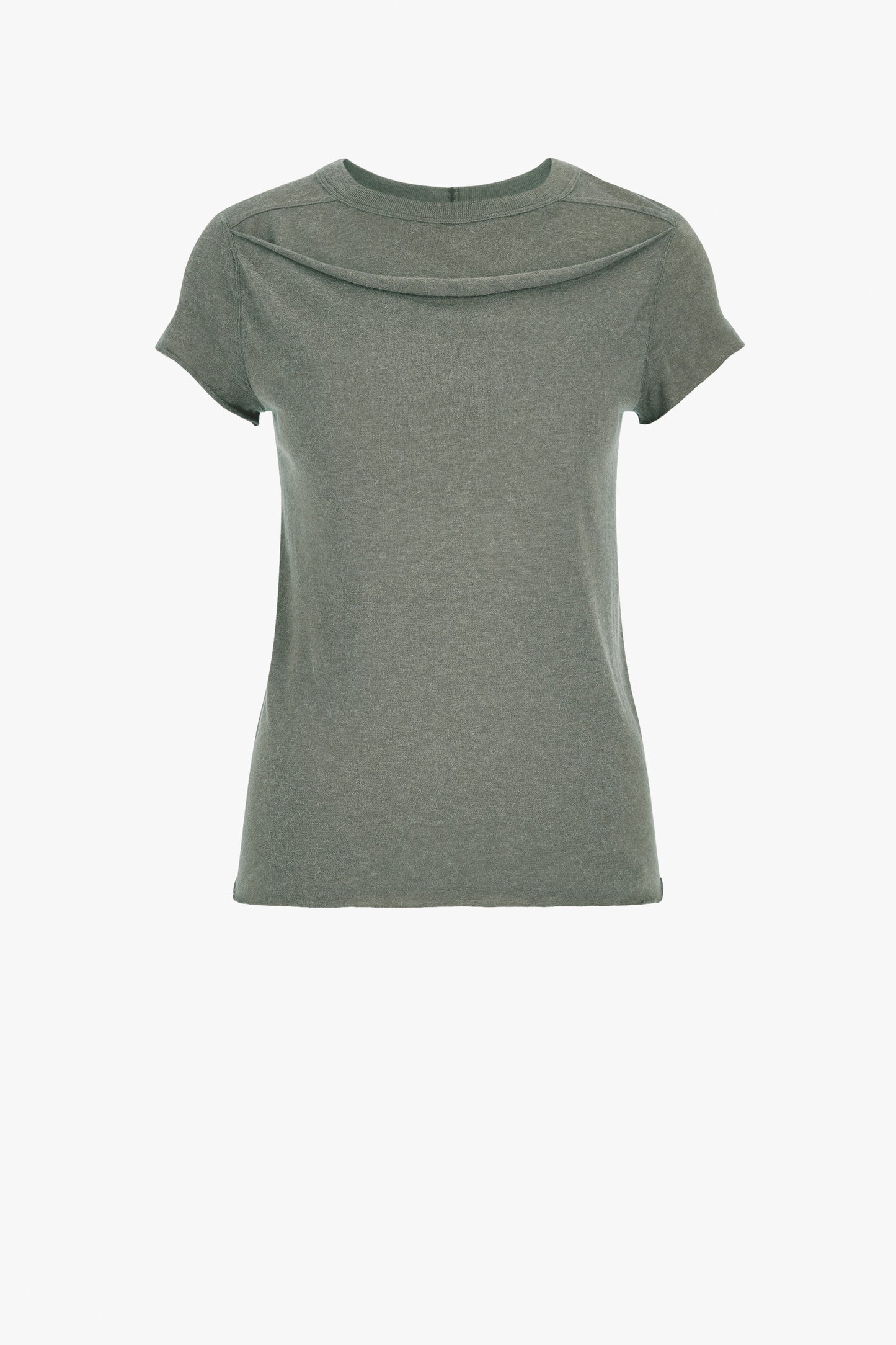 T-Shirt Cropped Level in Washed IndigoRick Owens - Anita Hass
