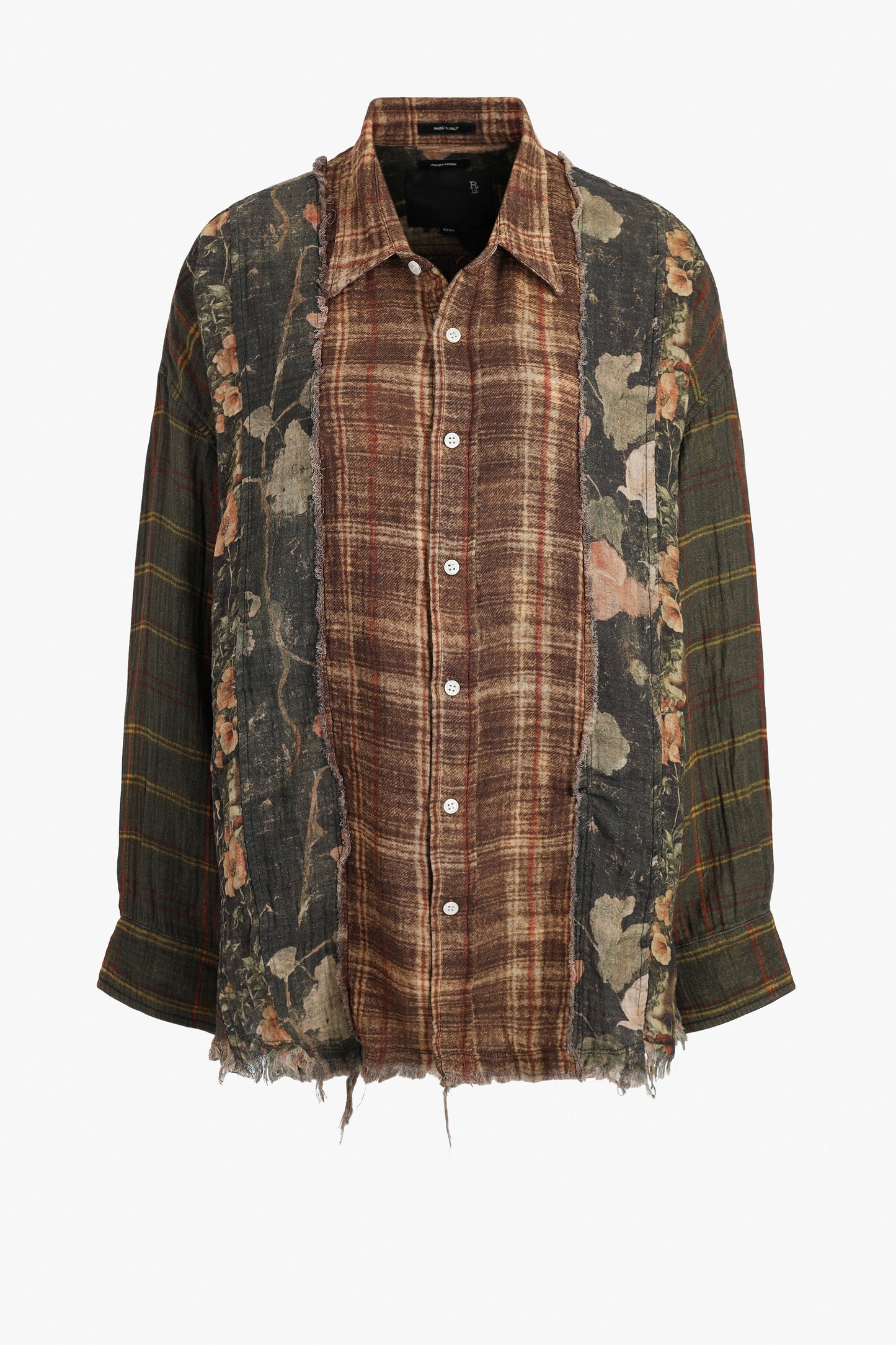 Bluse Drop Neck Multi Strip in BrownR13 - Anita Hass