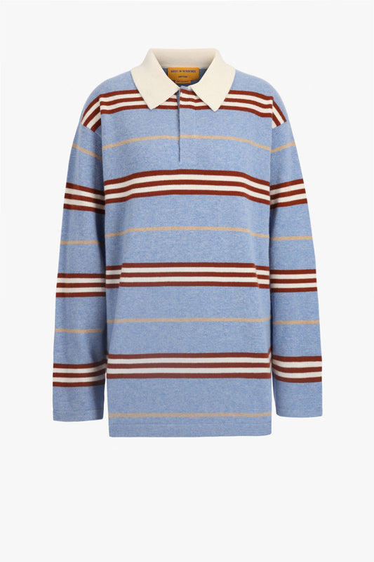 Pullover Striped Rugby in Heather Blue ComboGuest in Residence - Anita Hass