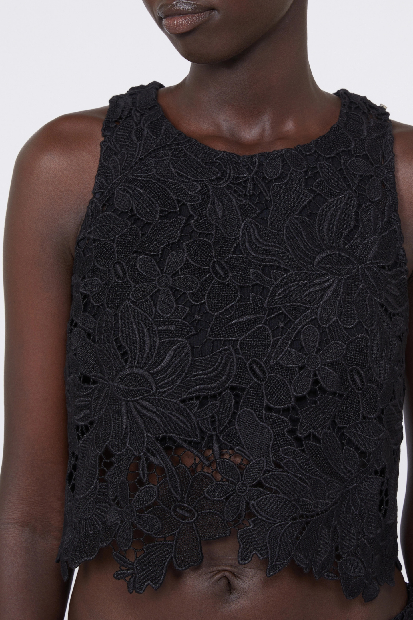 Top Vasto Macramé in SchwarzSportmax - Anita Hass