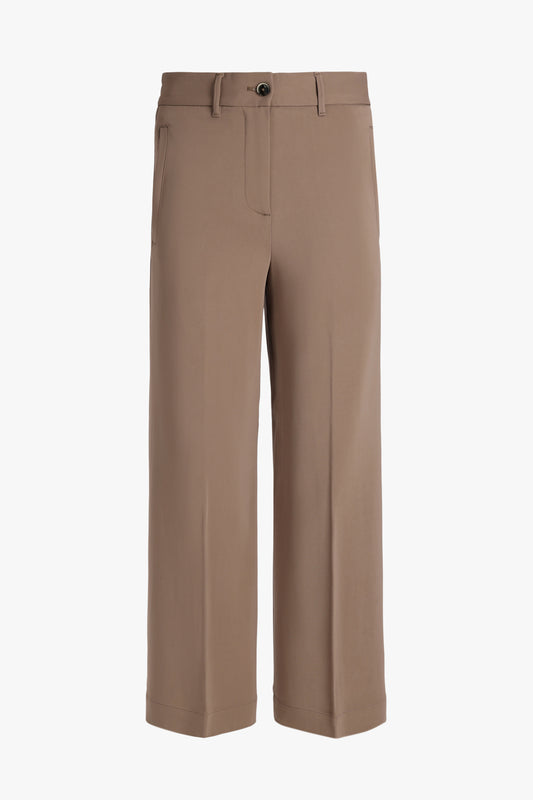 Hose Astrid Crop Coulisse in Mocha