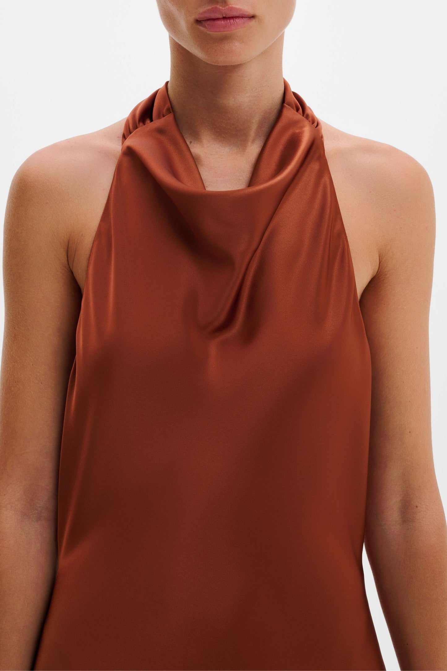 Tessie dress in Rust