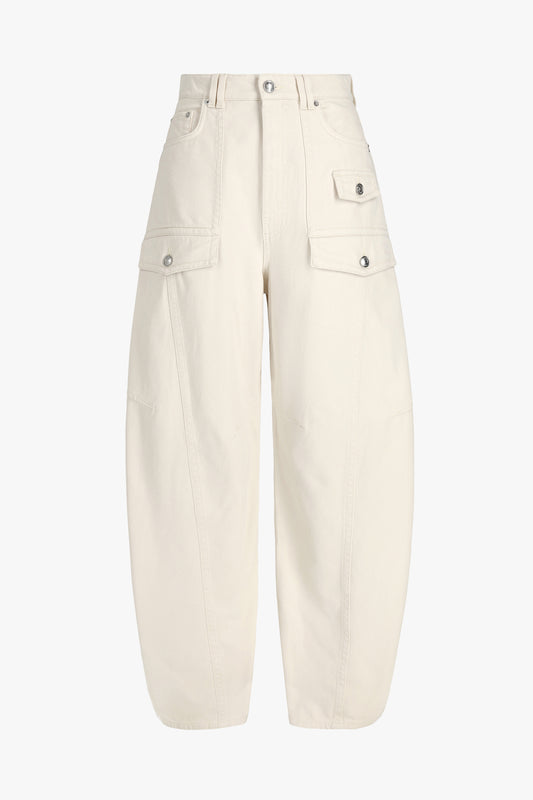 Fashion trousers in beige