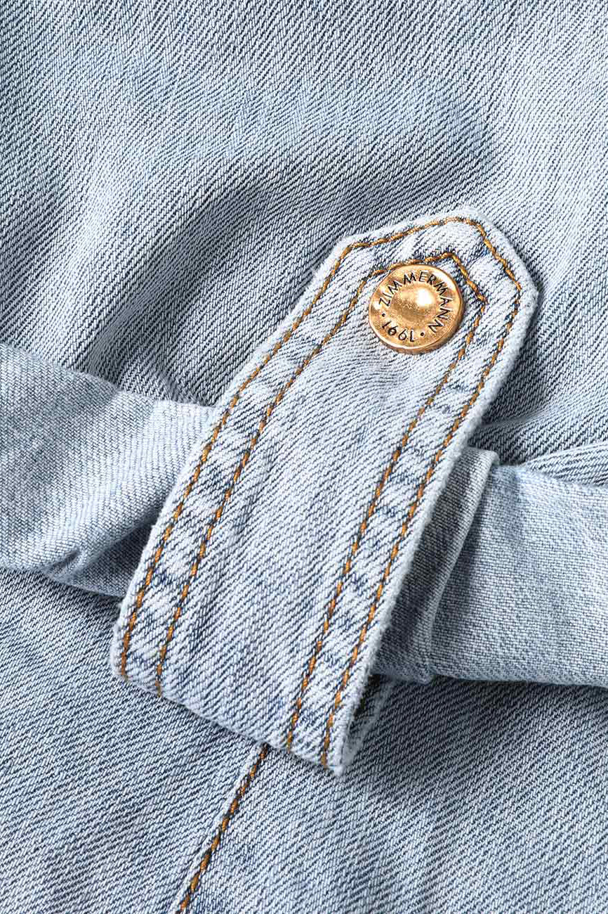 Jeansbluse Tie Neck in CastawayZimmermann - Anita Hass