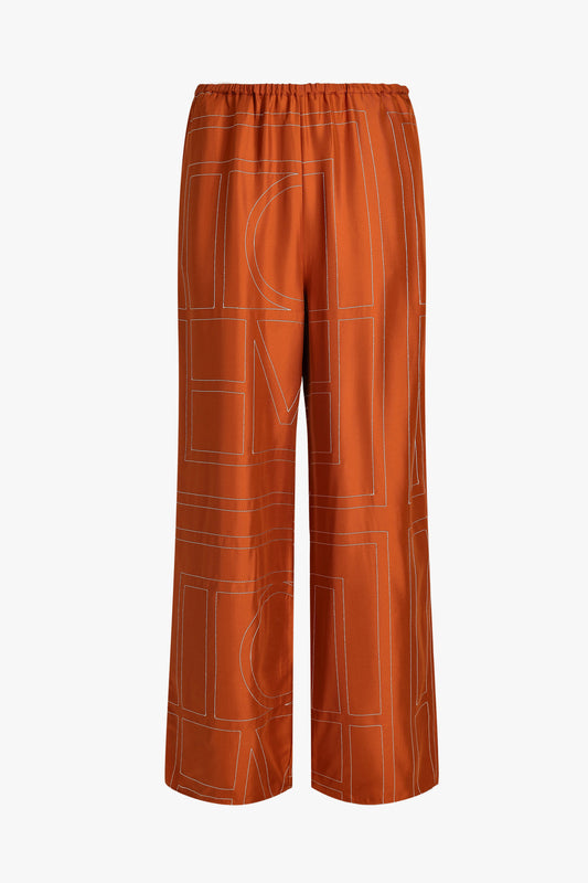 Seidenhose Monogram PJ in TerracottaToteme - Anita Hass