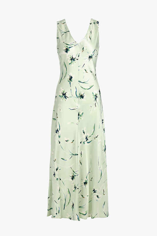 Robe Camellia en menthe Linnea