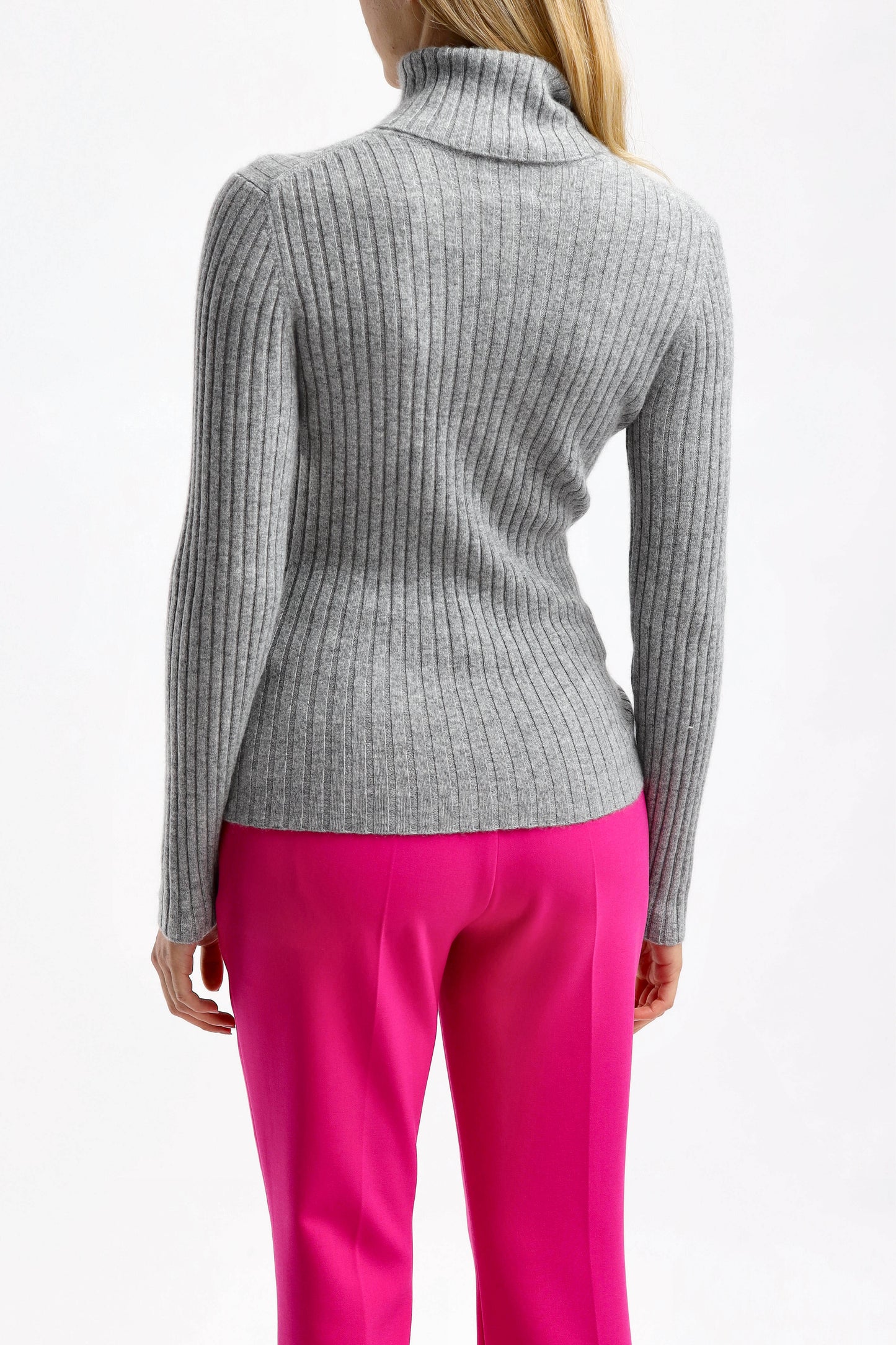 Pullover Rib Turtle in GrauAllude - Anita Hass