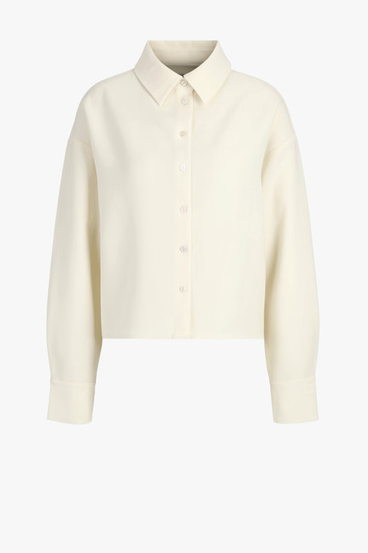 Bluse Fawn Crepe in Cream